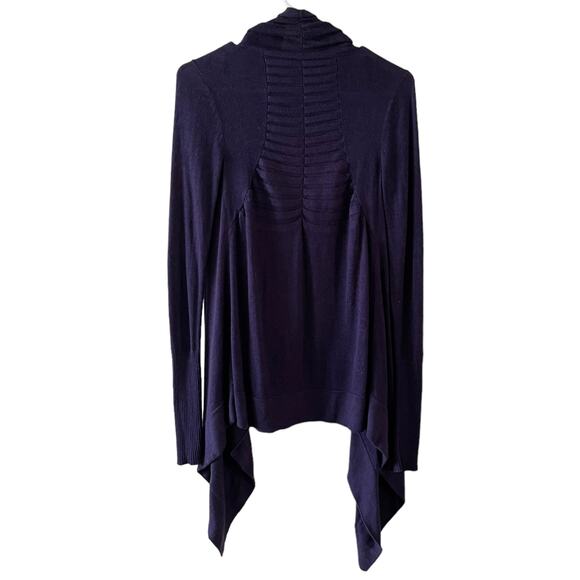 Lululemon Live Healthy Cardigan Wrap Womens 6 Cashmere Bamboo Knit Sweater Drape - Picture 3 of 6